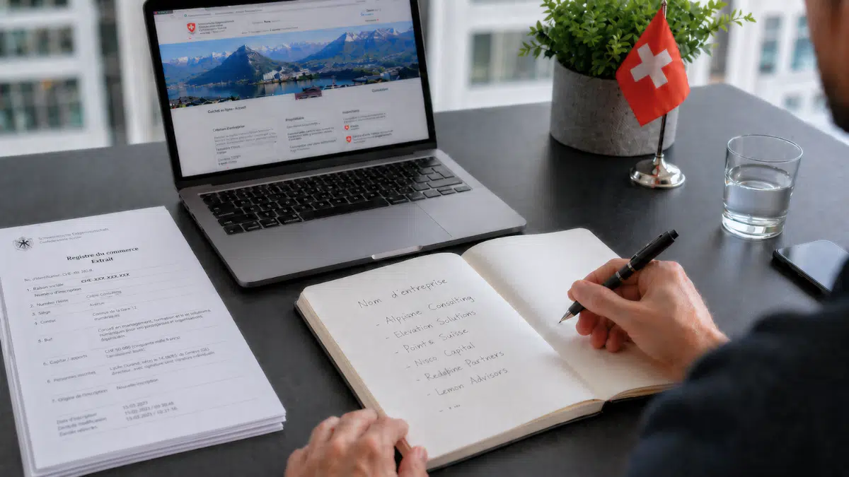 Nom d&rsquo;entreprise et raison sociale en Suisse