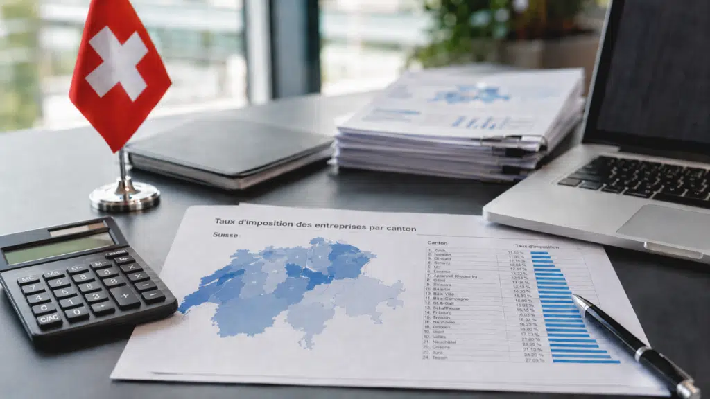 Taux d’imposition des entreprises par canton en Suisse