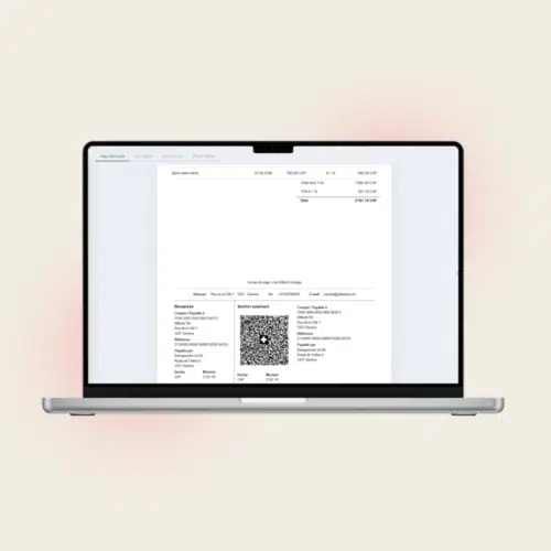 qr facture logiciel facturation suisse